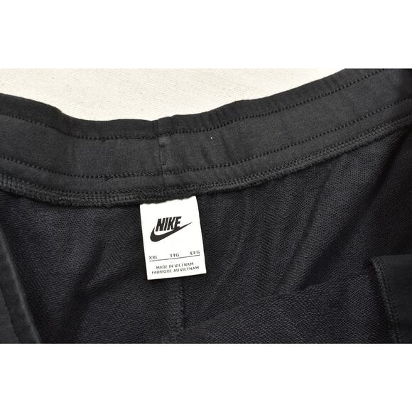 Nike Women's Black Club Fleece Athletic Shorts Plus Size XXL Sweat Cotton Blend - Picture 5 of 8